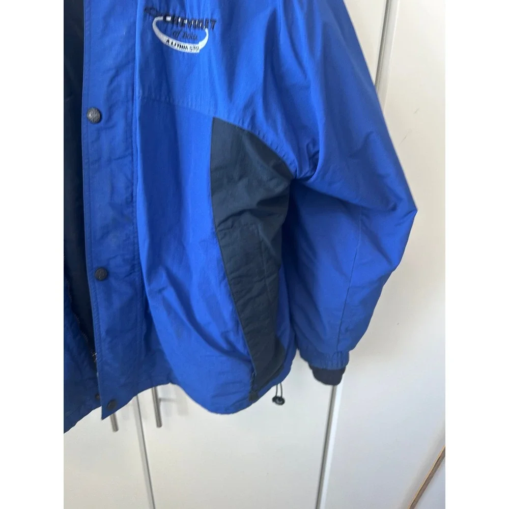 North End All Climate Wear Jacket Mens‎ Large Blue Chevrolet Boise Embroidered
